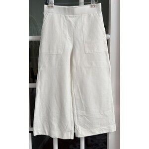 Women’s Jones Of New York Cropped Wide Leg Pants Size M Front Patch Pockets